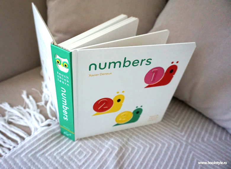 Bebe învață numerele: Numbers, de Xavier Deneux – Colecția Twirl Chronicle Books ISBN: 9781452117249