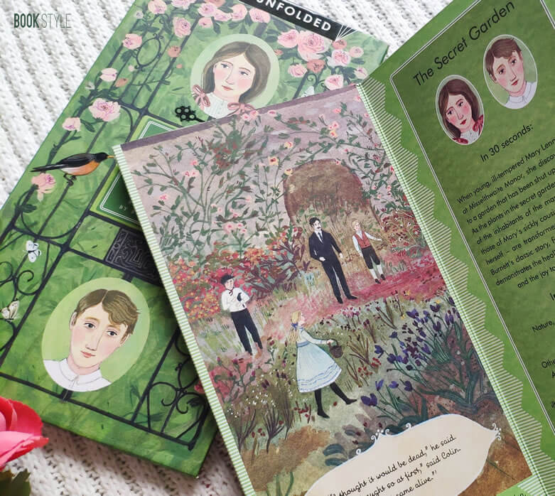 Grădina secretă - Pliant cu rezumatul cărții, de Frances Hodgson Burnett și Becca Stadtlander - Classics Unfolded ISBN: 978184780680