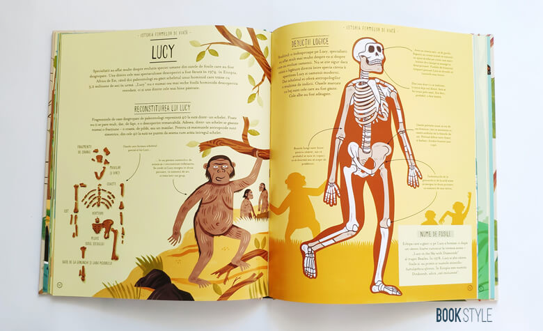 Evoluția. Istoria vieții pe Pământ, de Anna Claybourne și Wesley Robins | Editura Litera