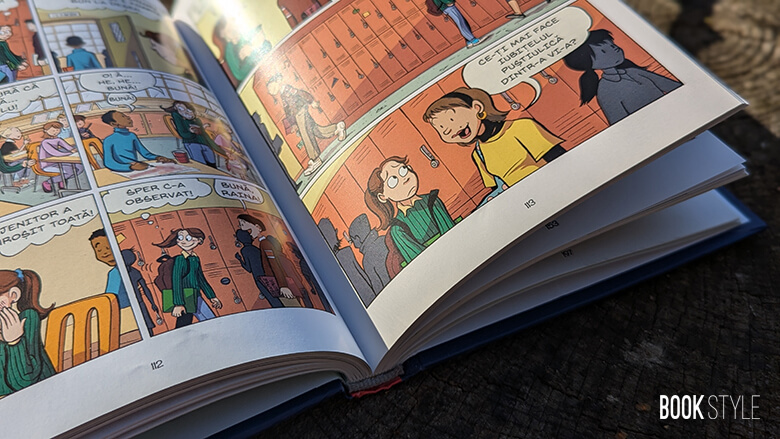 Zâmbește, de Raina Telgemeier. Traducere de Ioana Vîlcu - colecția minigrafic | Editura Arthur - benzi desenate - roman grafic pentru adolescenti - viața de adolescenta, dentist, stomatologie