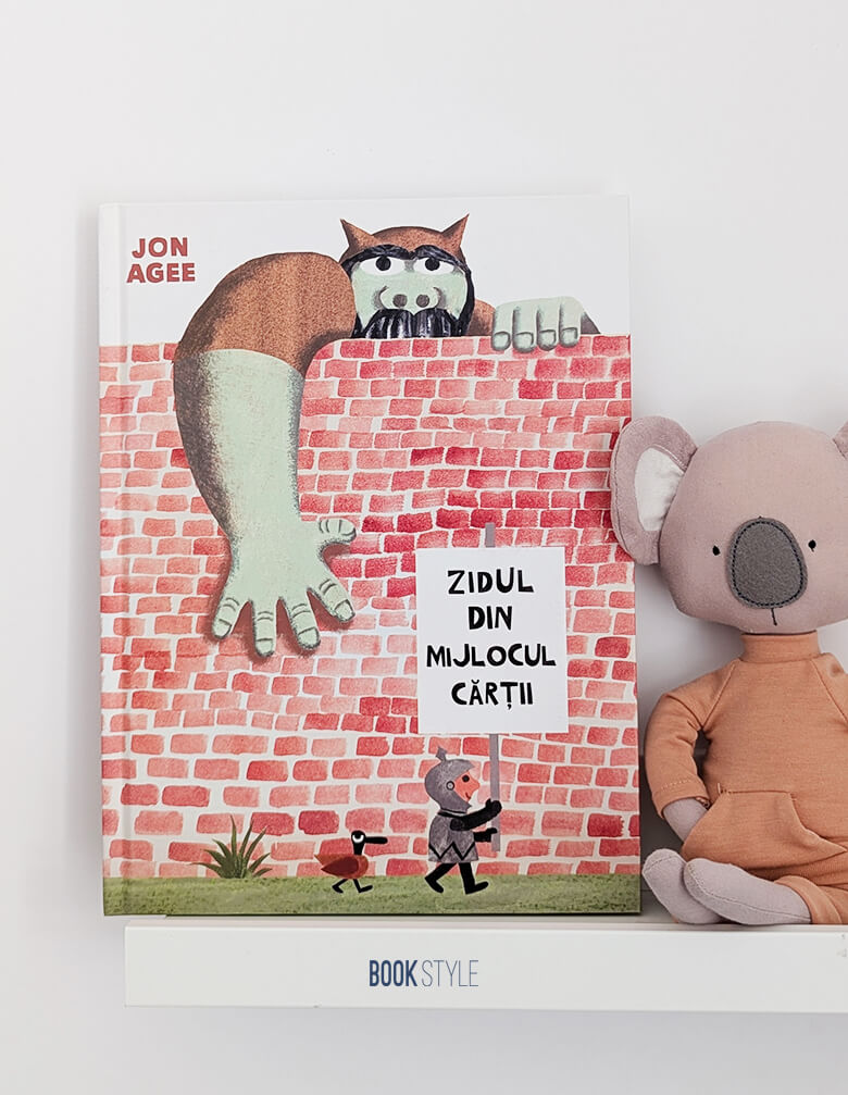 Zidul din mijlocul cărții, de Jon Agee. Traducere de Vlad Zografi | Editura Vlad și Cartea cu Genius, prejudecata, incredere in sine, vulnerabilitate, pierdere control